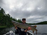 Kevvy's GREAT musky on the Fly Rod ...