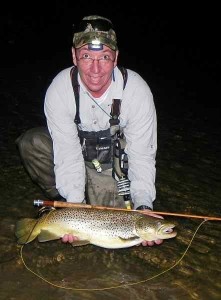 Night Time Grand River Brown Trout on a Bamboo Rod