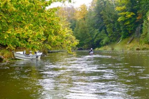 Early Fall Spey Fishing on the Nottawasaga River for Chinook Salmon & Steelhead.