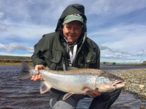 A Sea Run Brown Trout from Argentina.