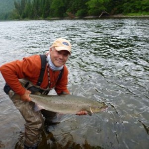 Rick Whorwood Atlantic Salmon Fishing on the Grand Cascapedia Quebec (24lbs)