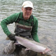 Larry Halyk on The Bulkley River in British Columbia.