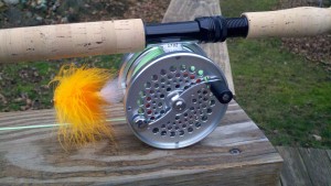 Saracione Fly Reels Mark IV Silver and Tube Fly Front Resized for Web