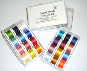 Pearsall's Fly Tying Thread Colour Options.