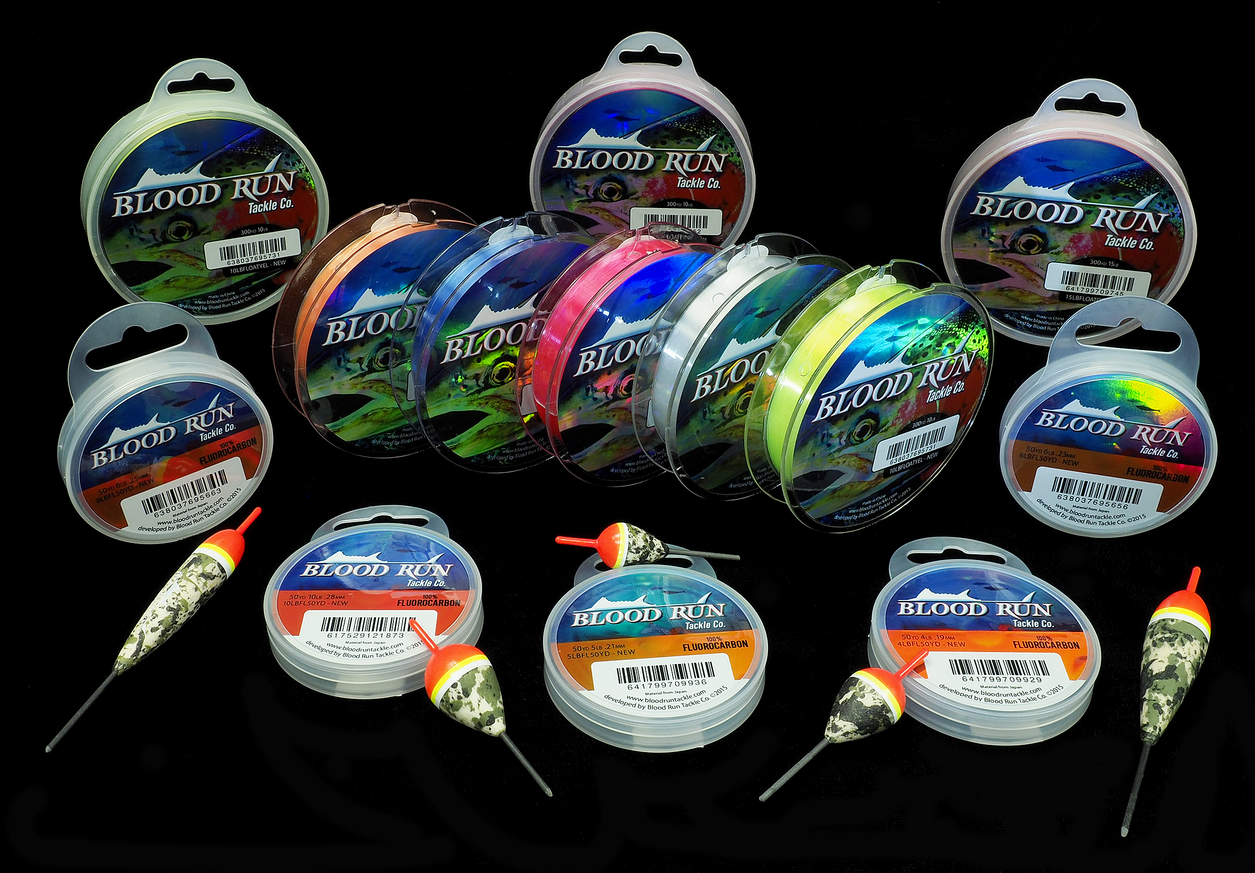 100% Fluorocarbon Leader Fishing Line from Blood Run Fishing