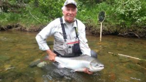 Bob McKenzie Quebec Atlantic Salmon 2016 Grand Cascapedia 88 with Neil 40 inch A