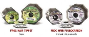 Gamma Frog Hair Fluorocarbon 25 and 100 meter Spools