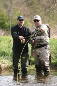 Arron Teaching Jarrett on the Grand River