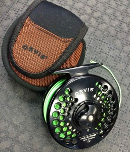 Orvis Access Mid Arbor IV Fly Reel cw a WF7 Fly Line Resized for Web