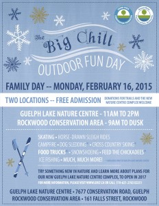 The Big Chill Flyer Free Family Fishing weekend Guelph Lake Conservation Area