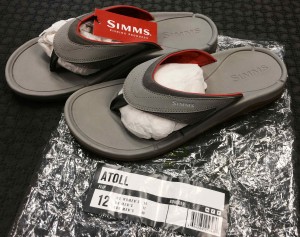 Simms Atol Slippers Size 12 AA