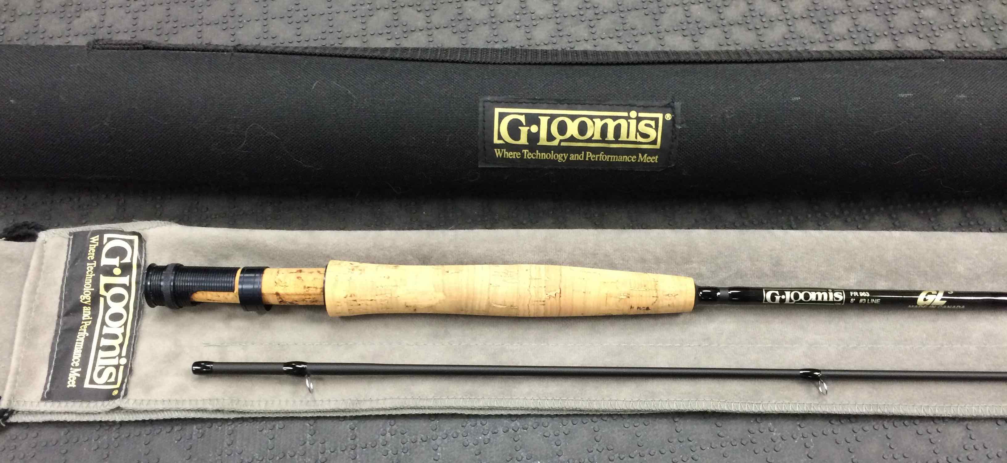 SOLD – G. Loomis GL3 – FR963 – 3wt 2piece Fly Rod c/w Sock & Tube