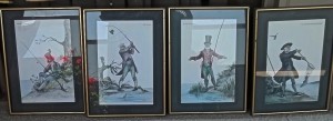 Norman Orr Fishing Print Scotland All Four Framed Prints AA