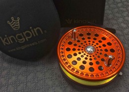Kingpin-Imperial-Custom-Haida-Burnt-Orange-Centerpin-Float-Reel-Custom-Handles