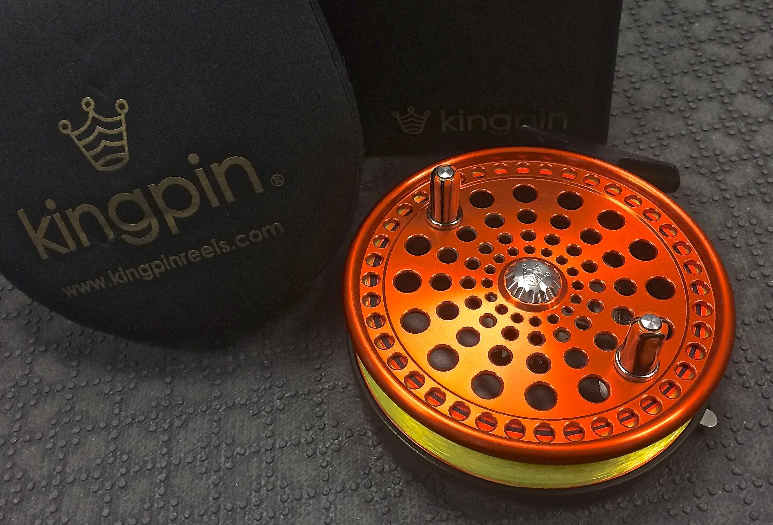 SOLD – Kingpin Imperial Burnt Orange Centerpin Float Reel with