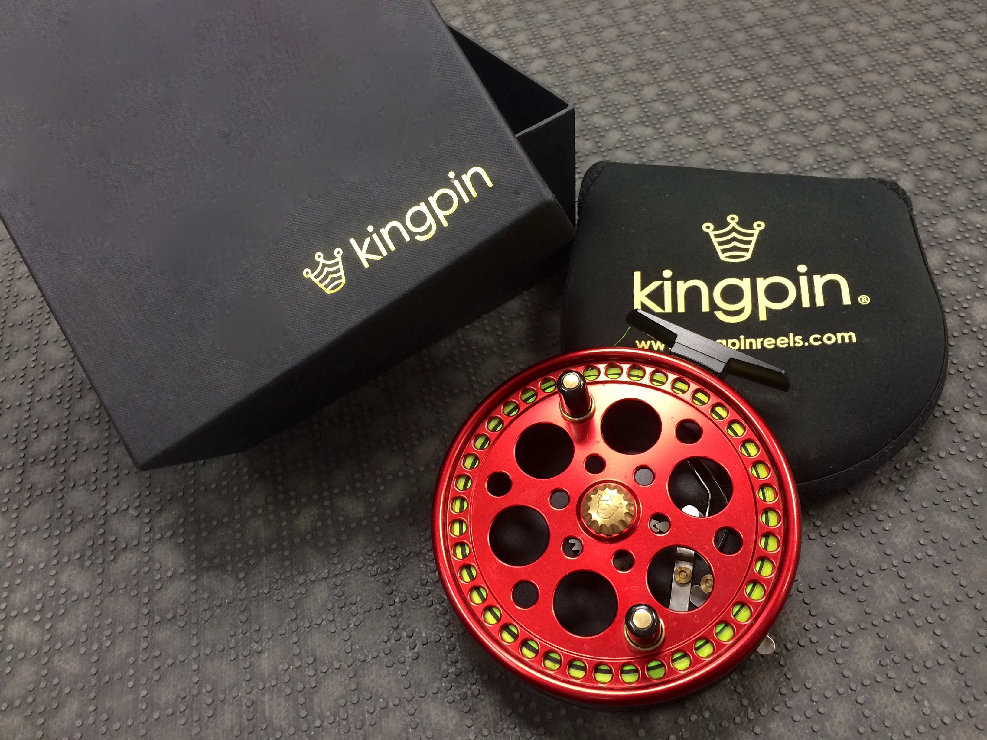 SOLD – Kingpin R2 Centerpin Float Reel – Custom Red with Haida