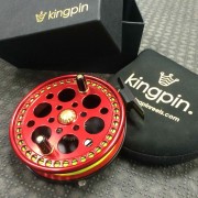 Kingpin R2 Centerpin Float Reel Red Custom Haida Engraved CCC