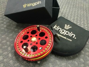 Kingpin R2 Centerpin Float Reel Red Custom Haida Engraved CCC