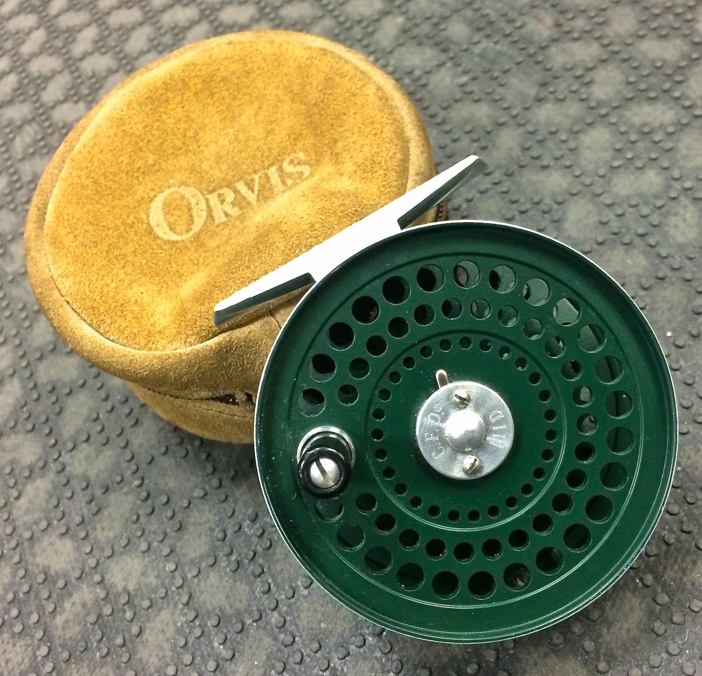 SOLD – Orvis – CFO III Disc Fly Reel – Spruce / Green – Made in