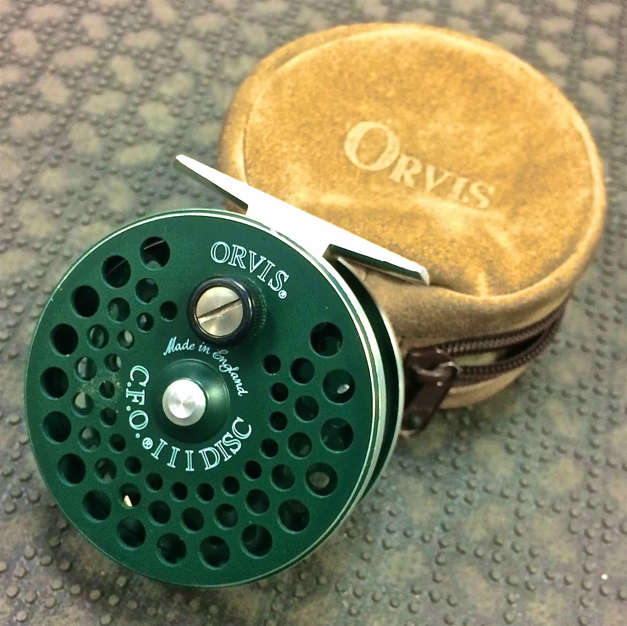 SOLD – Orvis – CFO III Disc Fly Reel – Spruce / Green – Made in England –  Fantastic Shape! – The First Cast – Hook, Line and Sinker's Fly Fishing Shop