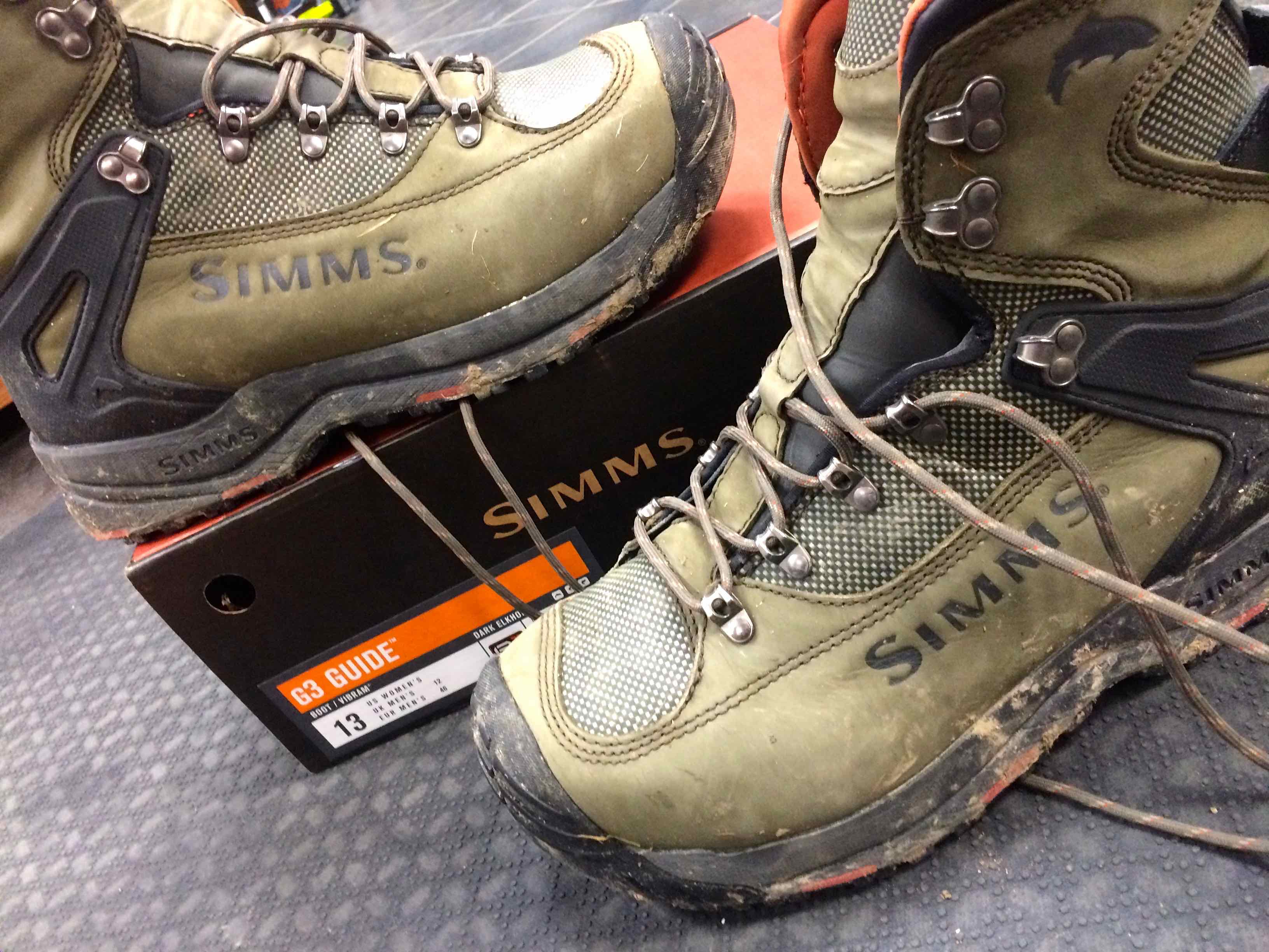 Simms Wading Boot Size Chart