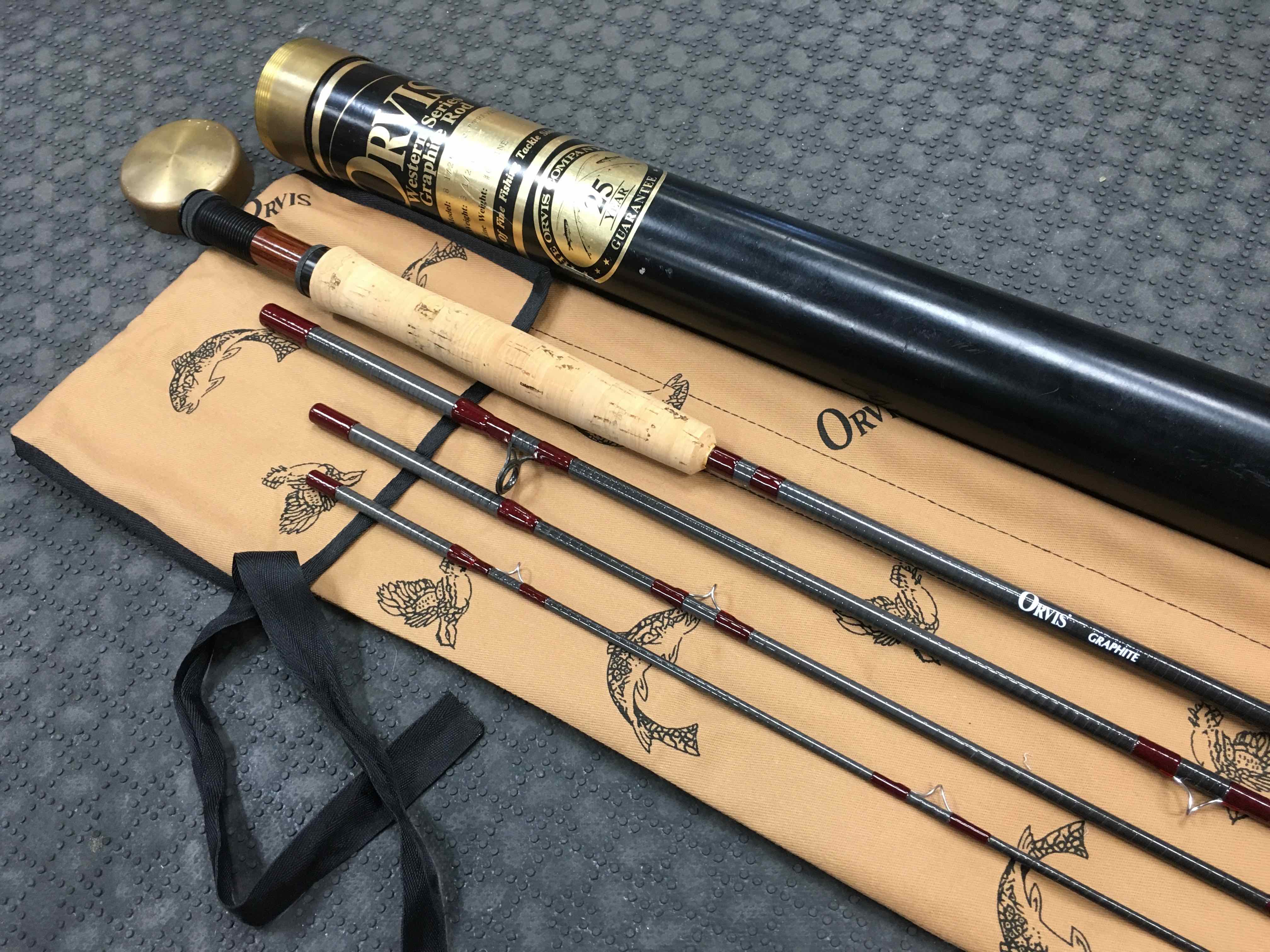 SOLD! – Orvis 8 1/2′ 6wt Western Fly Rod – 3 1/2oz – $125 – The First Cast  – Hook, Line and Sinker's Fly Fishing Shop