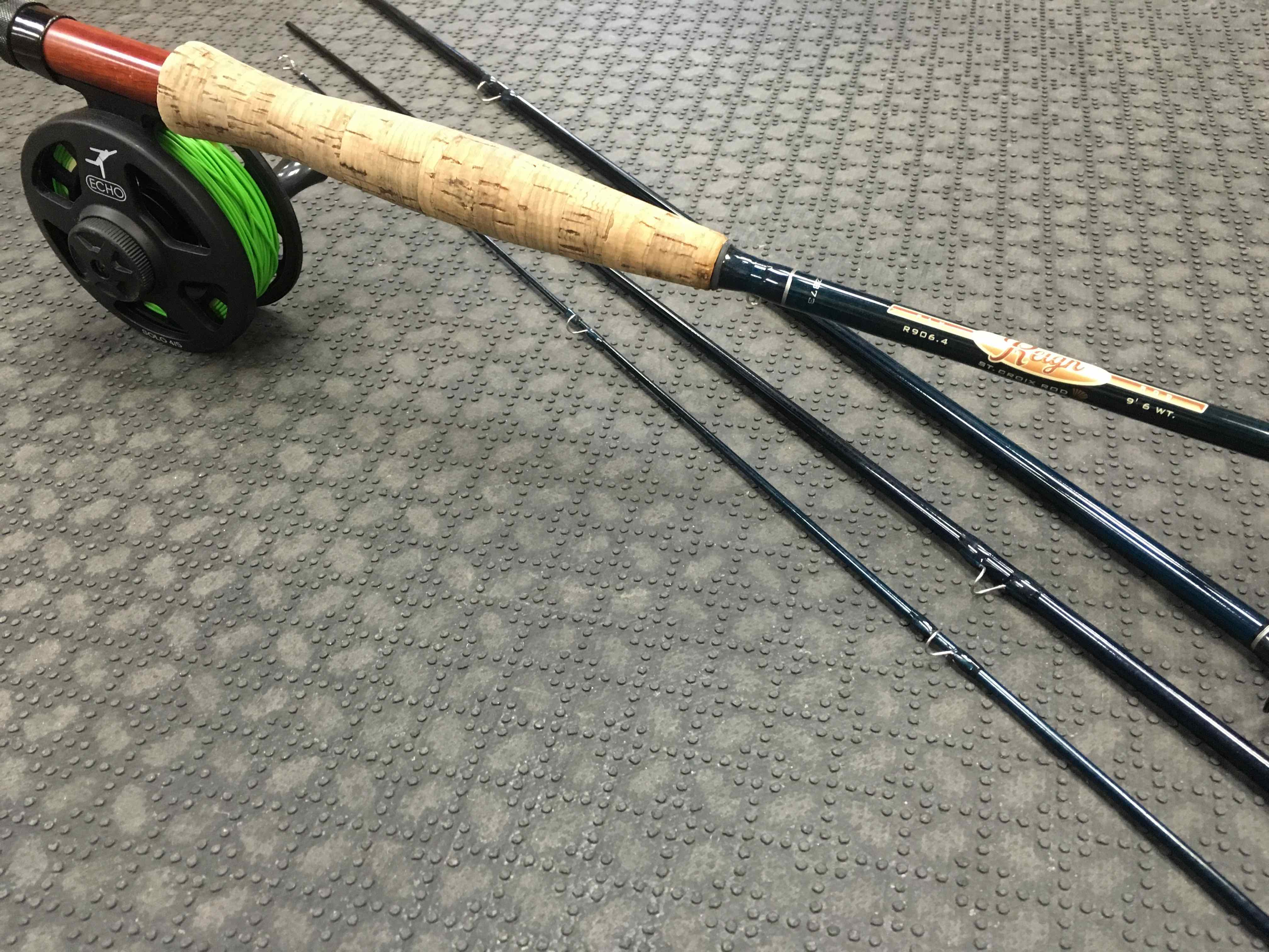 SOLD! – 6wt 4pc Fly Rod & Reel Combo – St. Croix Reign R906.4 and Echo Solo Fly  Reel c/w Airflo WF6F Fly Line – $100 – The First Cast – Hook