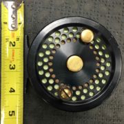 Custom Made 4" Diameter Fly Reel c/w WF9F Fly Line - Perfect for a 8or 9wt Fly Rod - $50