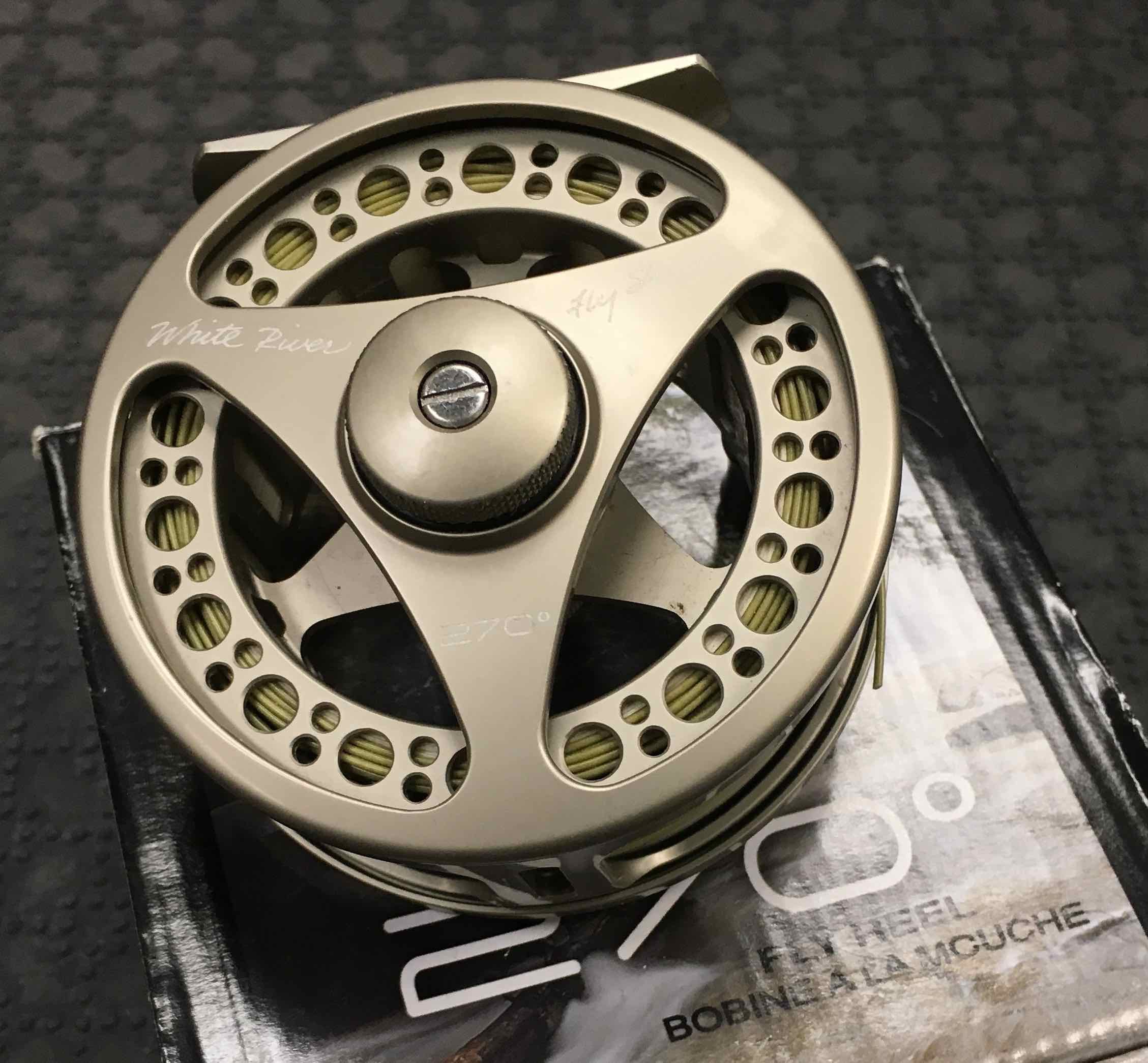 SOLD! – White River 270 degree Fly Reel and Airflo 5wt Fly Line – $100 –  The First Cast – Hook, Line and Sinker's Fly Fishing Shop