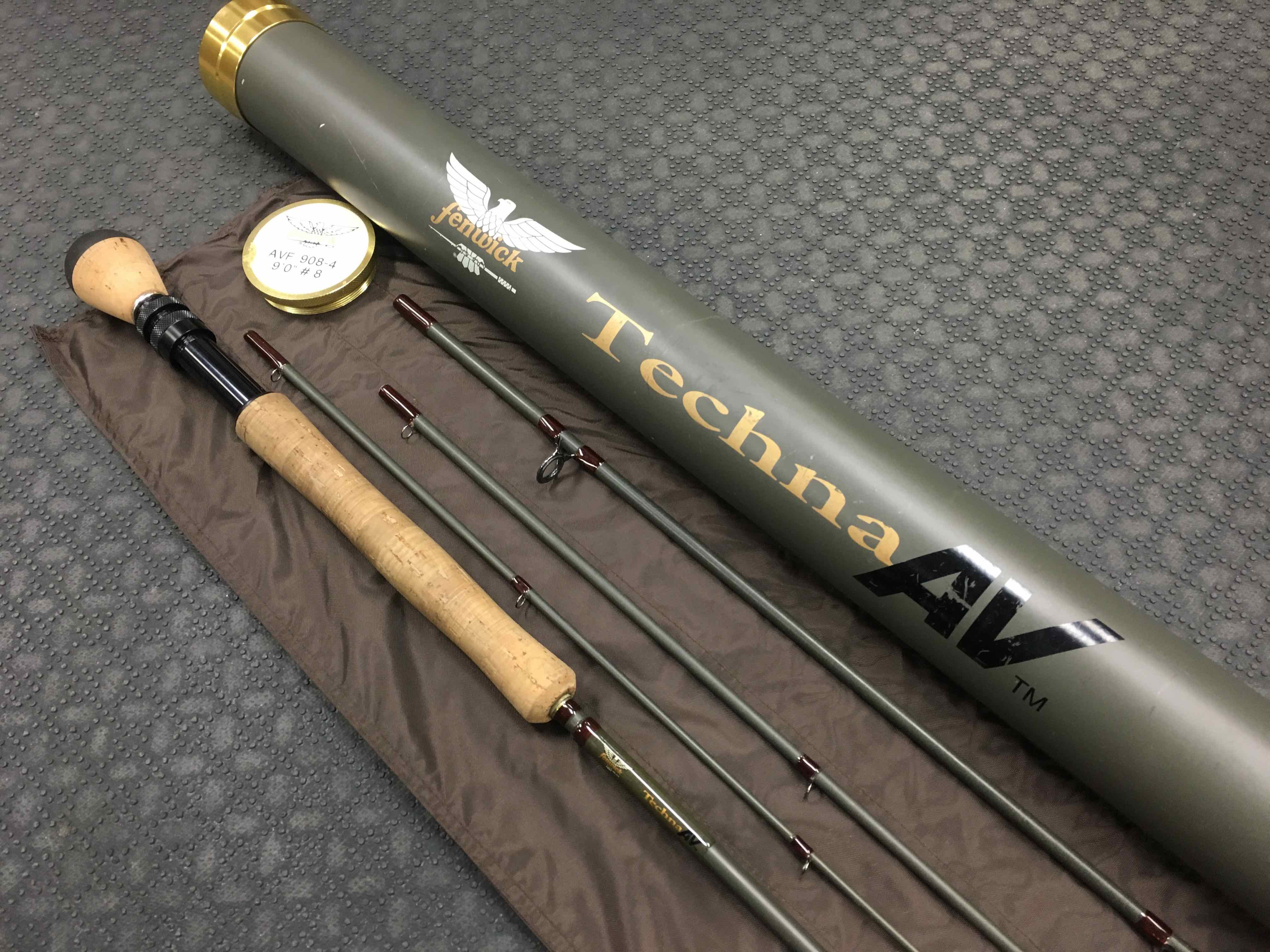 SOLD! – Fenwick Techna AV 9′ 8wt 4piece Fly Rod – GREAT SHAPE! – $150 – The  First Cast – Hook, Line and Sinker's Fly Fishing Shop