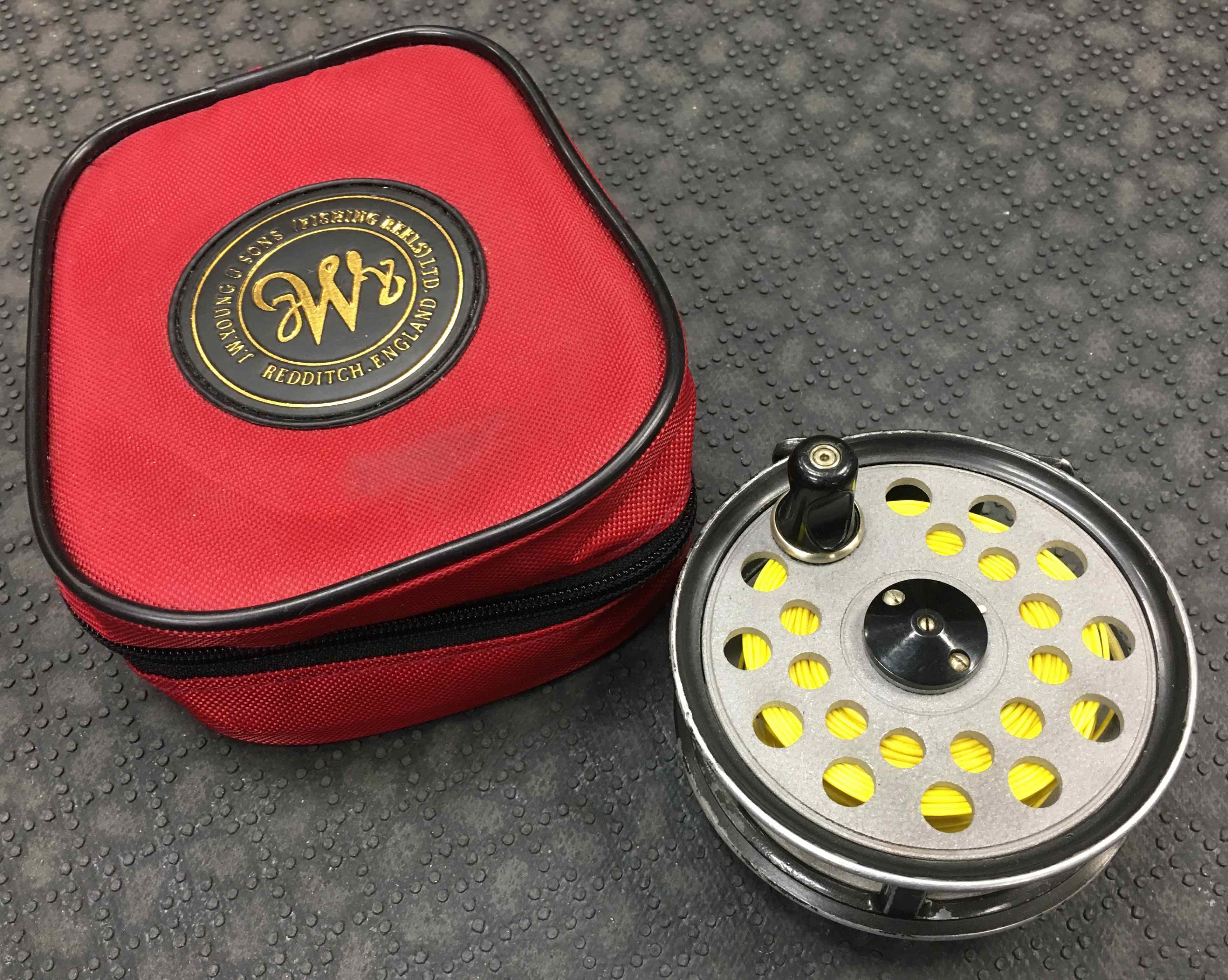 SOLD! – NEW PRICE! – J.W. Young Pridex Fly Reel 4″ – $65 – The First Cast –  Hook, Line and Sinker's Fly Fishing Shop