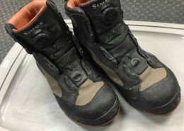 Simms BOA Boots - c/w Studs - NO LACES - Size 12 - $20