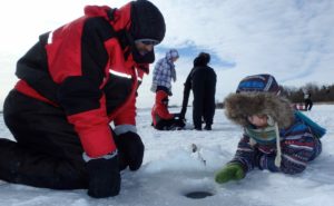 Ice Fishing Guelph Lake Conservation Area.