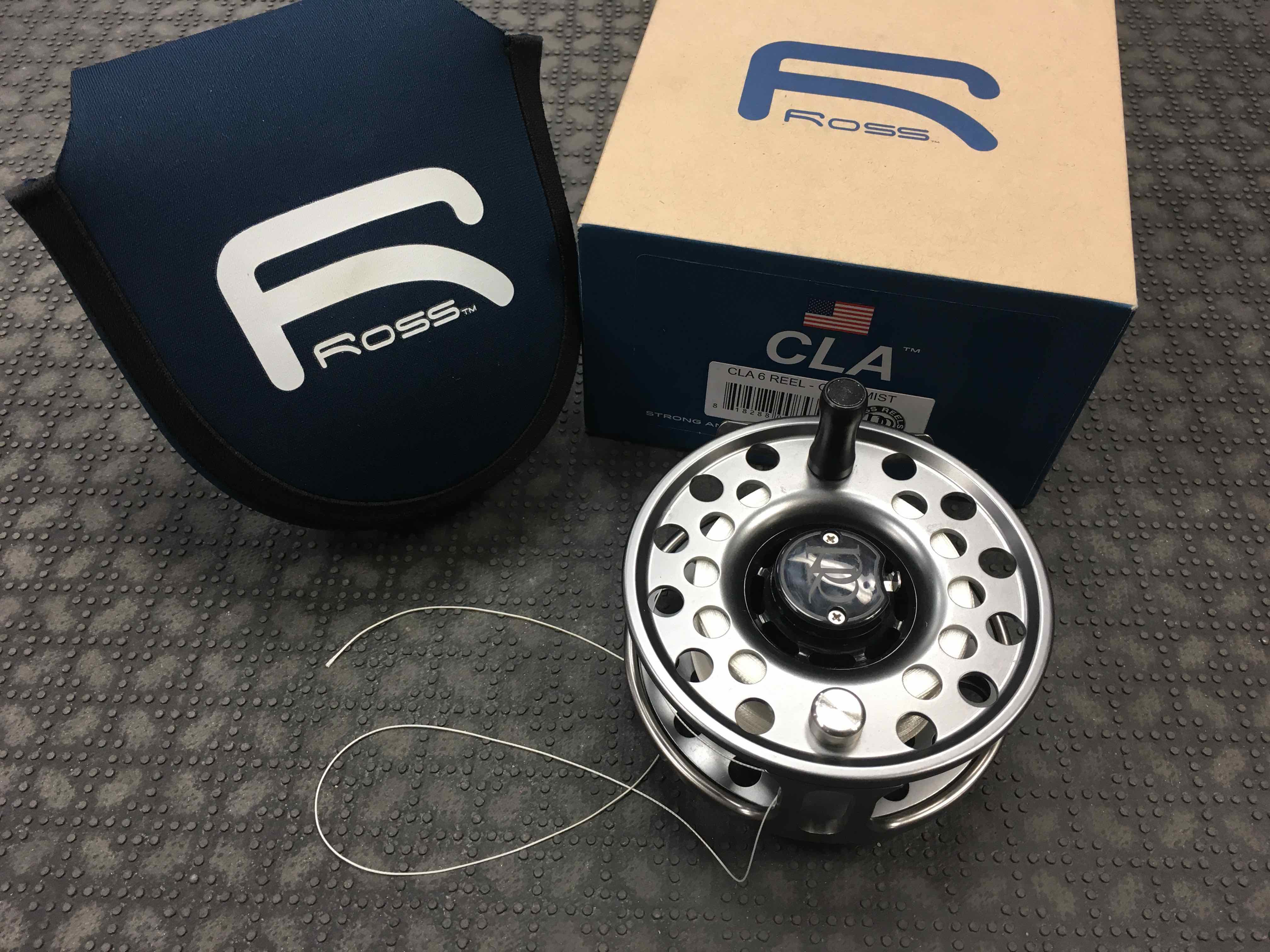 SOLD! – Ross CLA #6 – Grey Mist Fly Reel – C/W Backing – LIKE NEW! – $225 –  The First Cast – Hook, Line and Sinker's Fly Fishing Shop