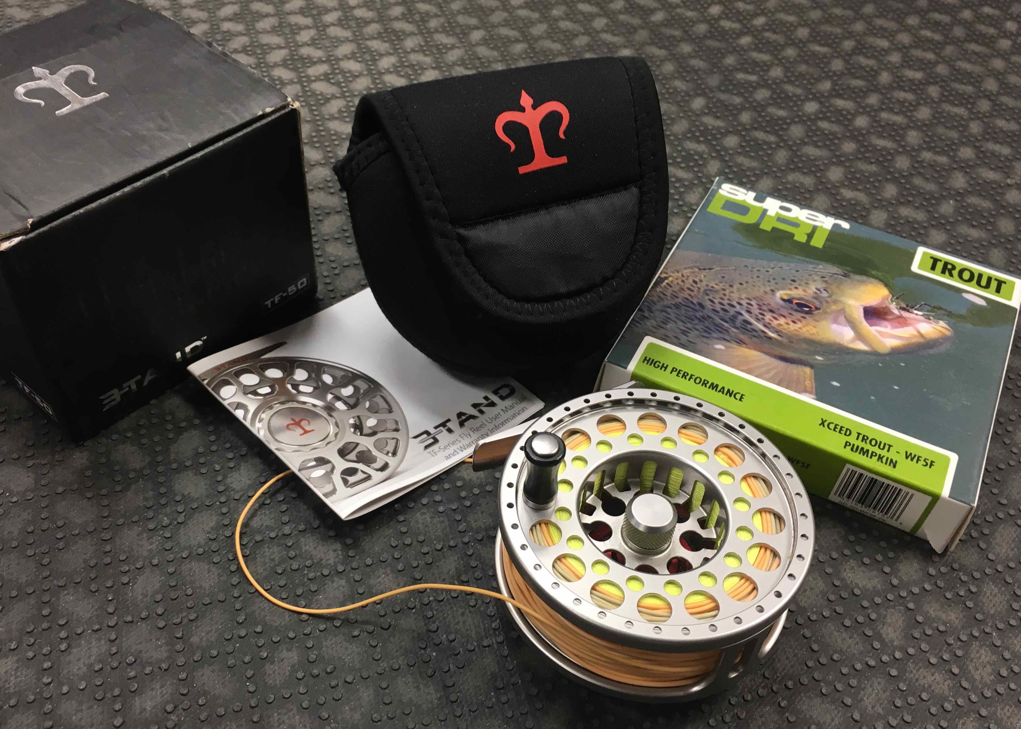 SOLD! – 3-Tand – TF50 Fly Reel c/w Airflo XCeed WF5F & Backing – LIKE NEW!  – $200 – The First Cast – Hook, Line and Sinker's Fly Fishing Shop