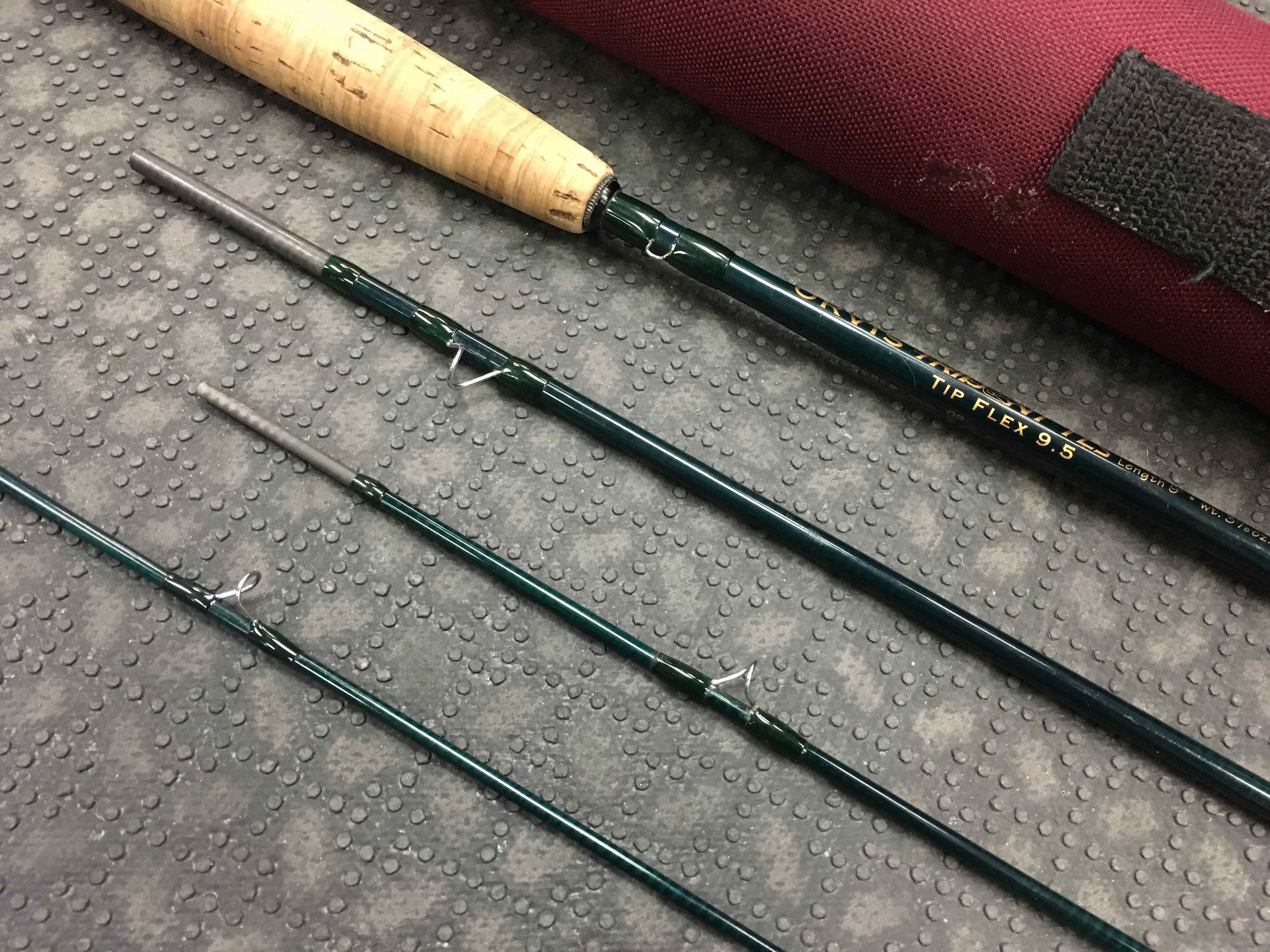 SOLD! – Orvis Trident – TLS – Tip Flex 9.5 – 9′ 4pc 5wt Fly Rod – $150 –  The First Cast – Hook, Line and Sinker's Fly Fishing Shop