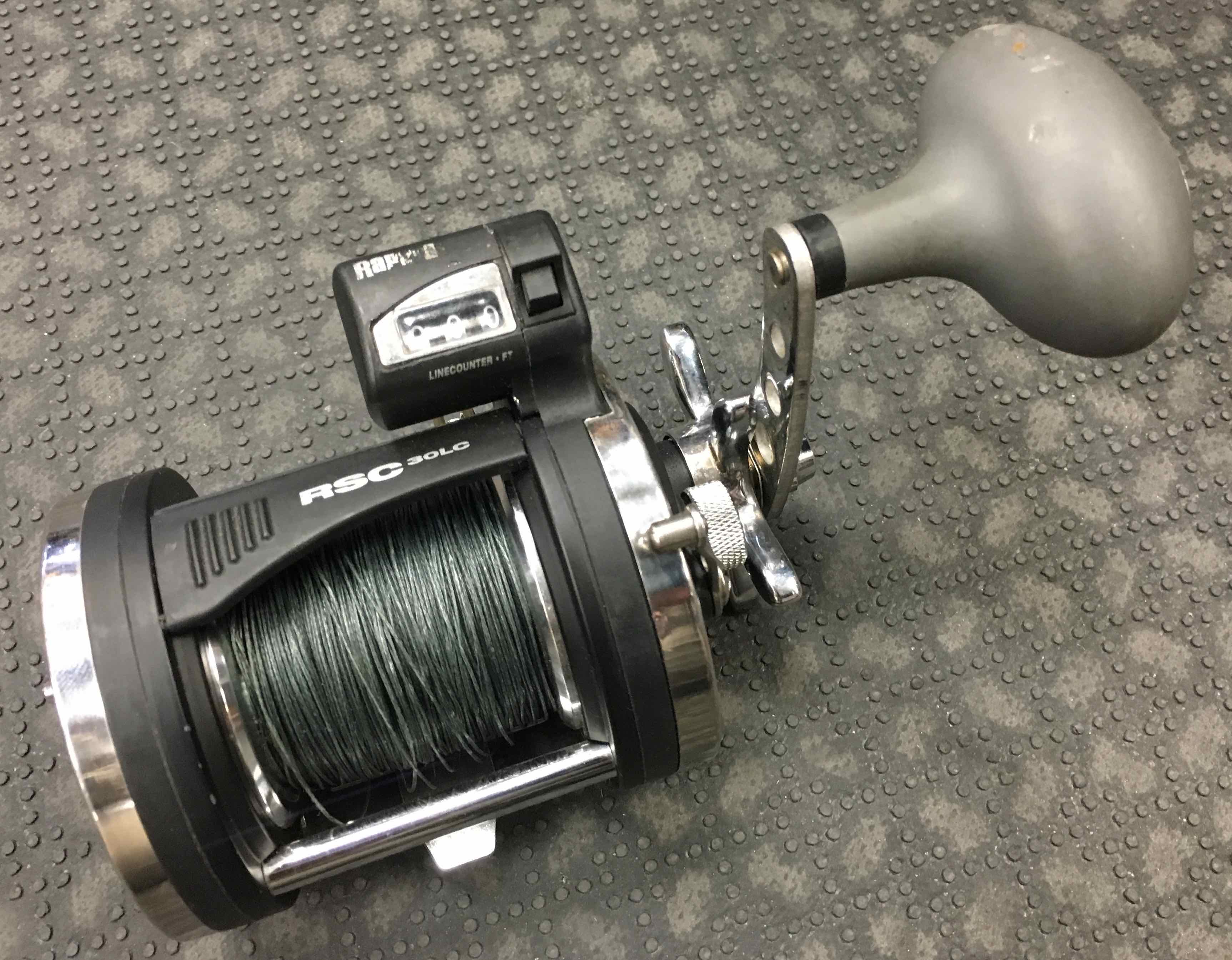 SOLD! – Rapala – RSC 30LG – Line Counter Downrigging Reel c/w Braid – $40 –  The First Cast – Hook, Line and Sinker's Fly Fishing Shop