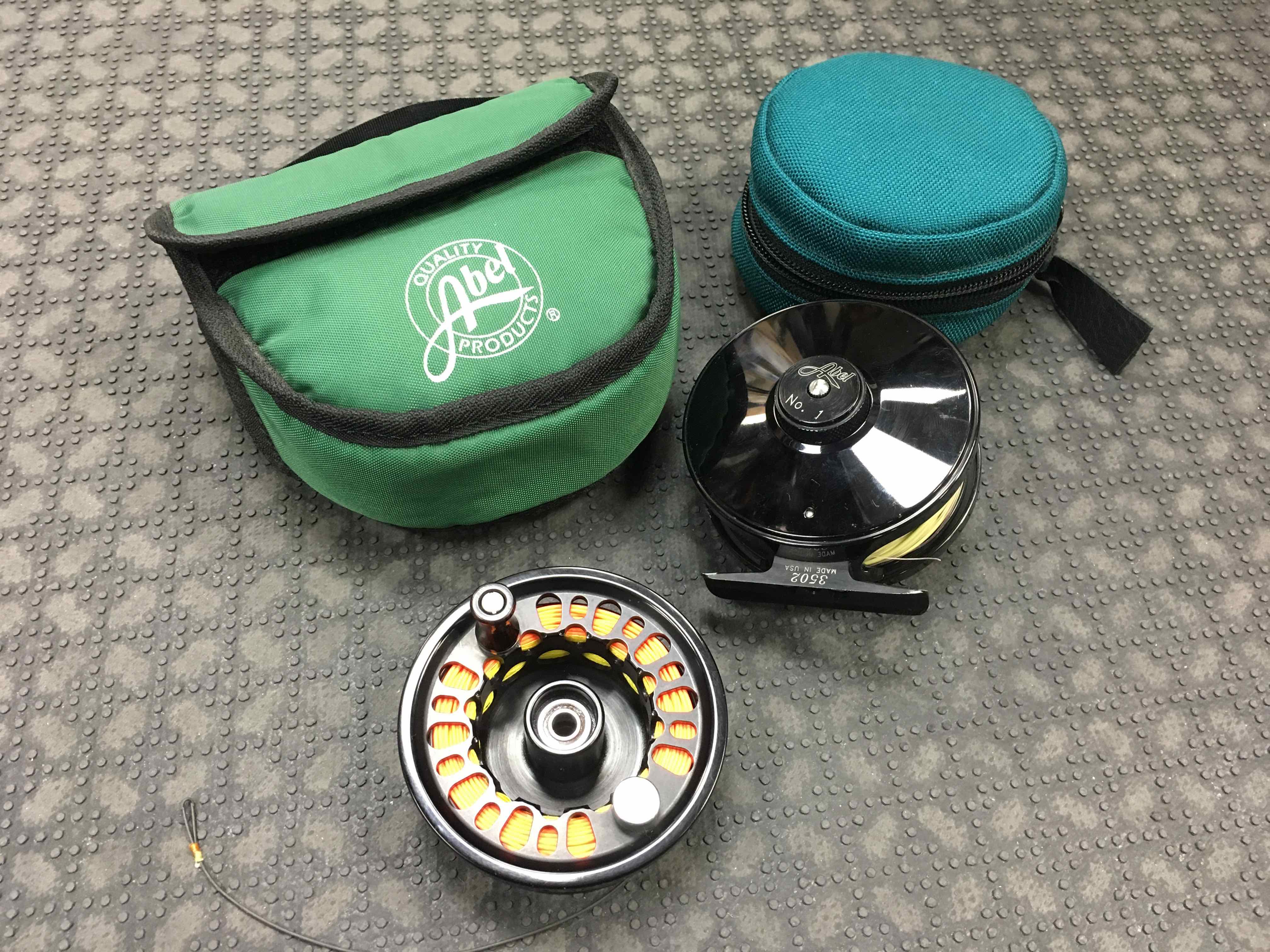 SOLD! – Abel No. 1 Fly Reel – c/w Spare Spool and TWO RIO Fly Lines – LIKE  NEW! – $400 – The First Cast – Hook, Line and Sinker's Fly Fishing Shop