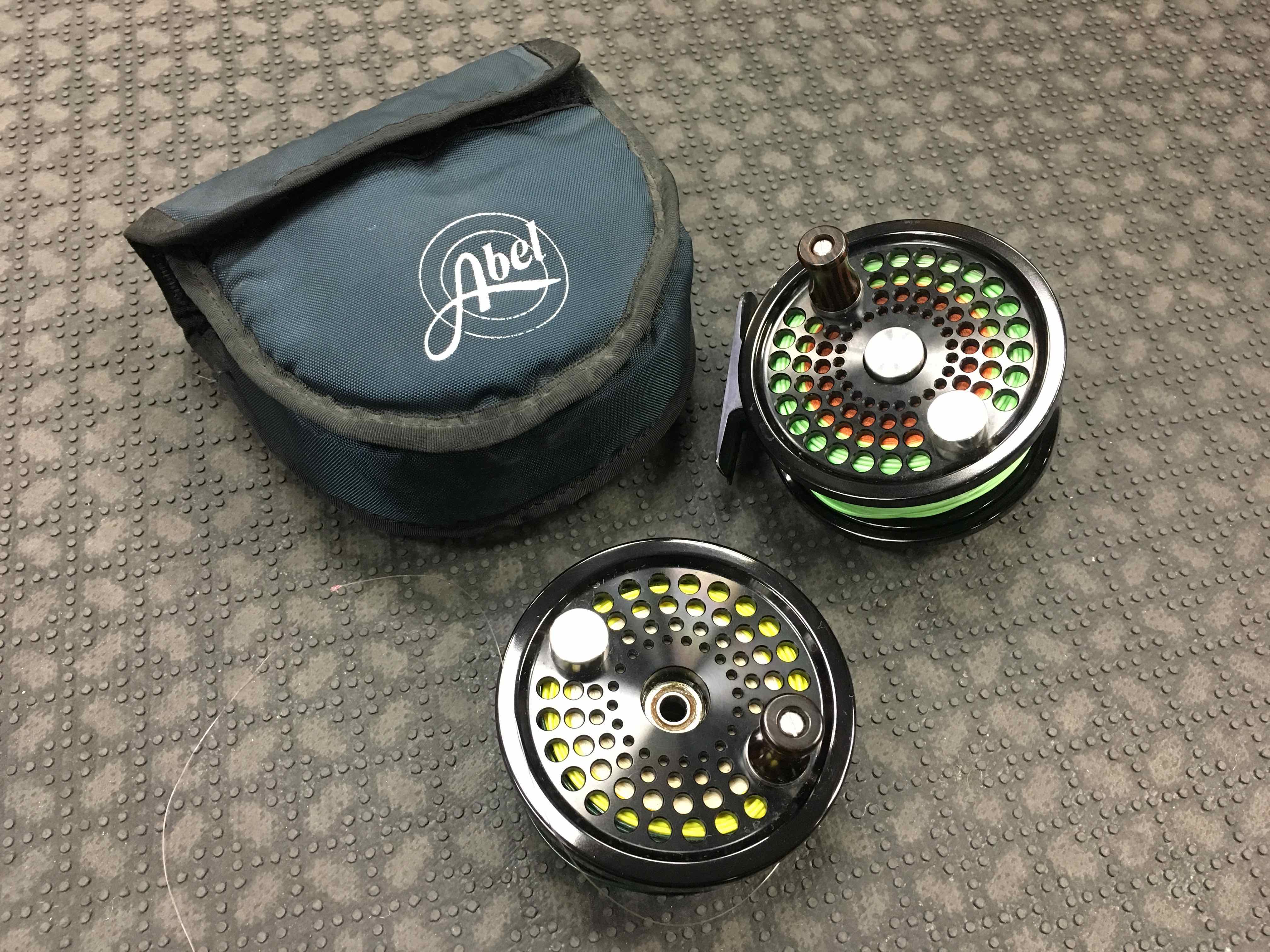 SOLD! – Abel No. 2 Fly Reel – c/w Spare Spool and TWO RIO Fly