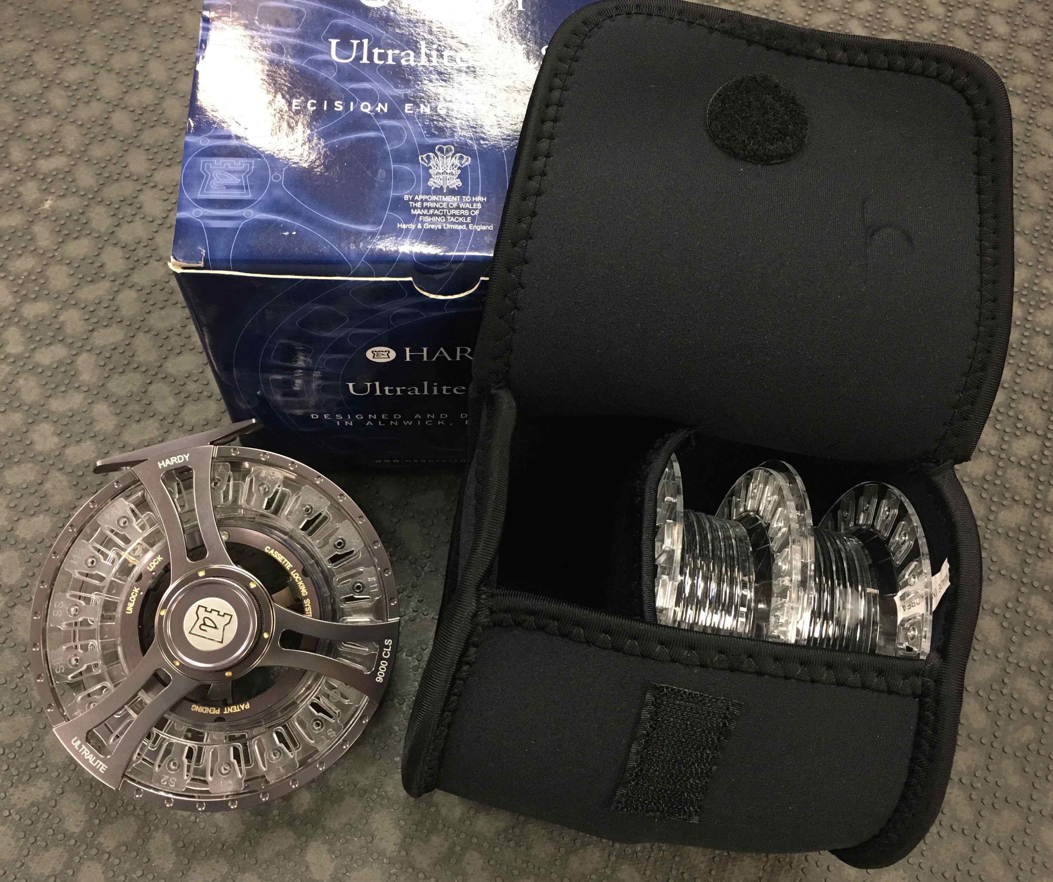 SOLD! – Hardy 9000 Ultralite CLS Cartridge Style Fly Reel c/w 2 Spare  Spools – NEVER USED! – $275 – The First Cast – Hook, Line and Sinker's Fly  Fishing Shop