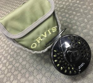 Orvis Fly Reel - Mid Arbor IV c/w Scientific Anglers WF7F Fly Line, Backing & Pouch - LIKE NEW! - $100