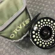 Orvis Fly Reel - Mid Arbor IV c/w Scientific Anglers WF7F Fly Line, Backing & Pouch - LIKE NEW! - $100