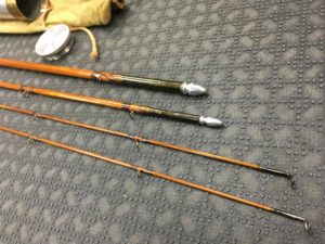 Vintage Payne - Made in USA - 3 pc Fly Rod Bamboo Fly Rod - c/w Spare Tip and Fighting Butt - $1100
