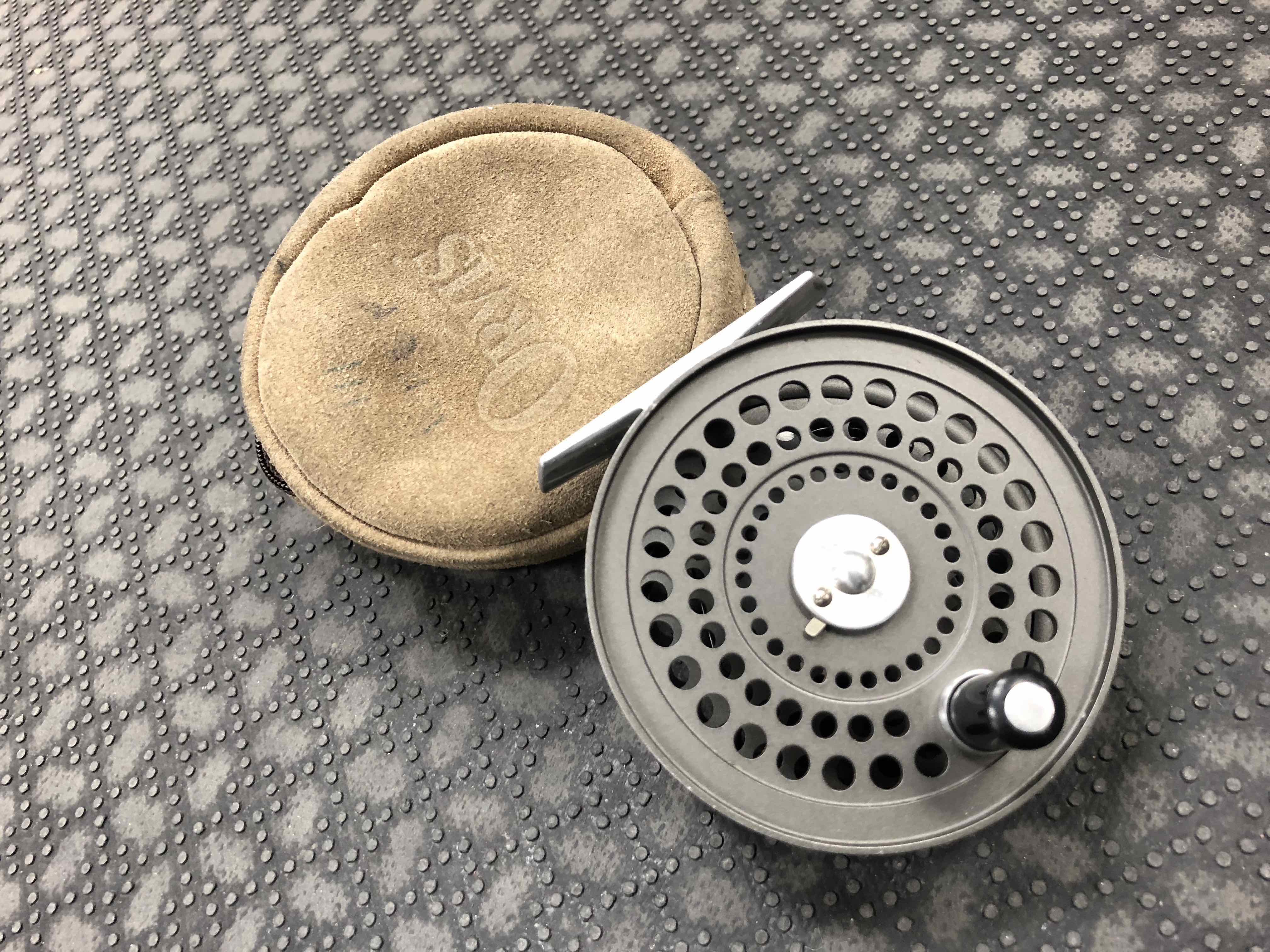 SOLD! – Orvis CFO IV – Made in England Fly Reel & Pouch – GREAT SHAPE! –  The First Cast – Hook, Line and Sinker's Fly Fishing Shop