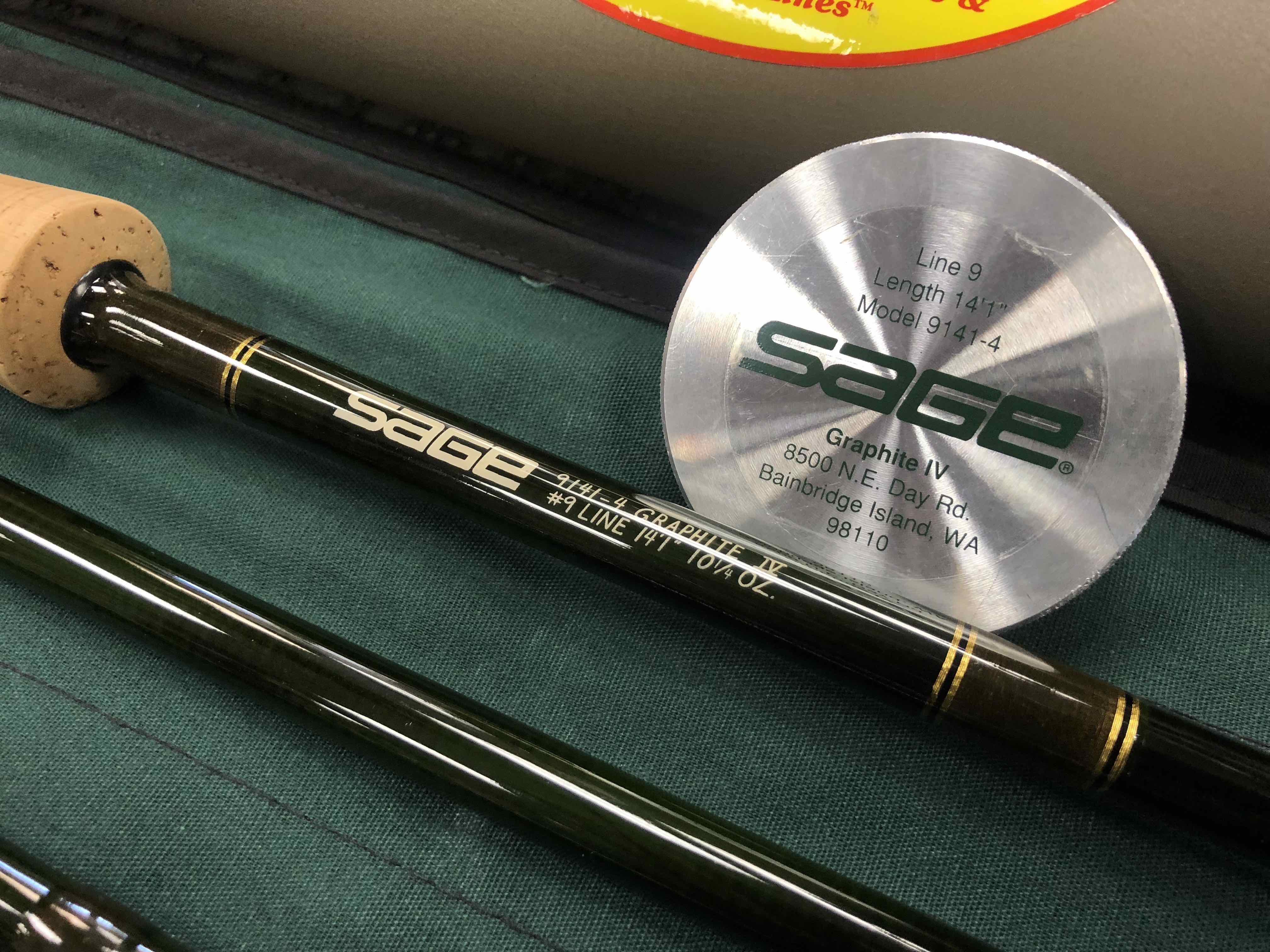 SOLD! – FURTHER REDUCED! – Sage Double Handed Spey Rod 9141-4 4Pc 