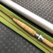 Orvis Flea Weight Bamboo Cane Rod - Built By Owner - Blank Kit Impregnated 1977 Tonkin Cane - 6 1/2' 3/4wt 2 pc c/w Sock & Aluminum Tube