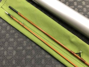 Orvis Flea Weight Bamboo Cane Rod - Built By Owner - Blank Kit Impregnated 1977 Tonkin Cane - 6 1/2' 3/4wt 2 pc c/w Sock & Aluminum Tube - MINT CONDITION! - $150