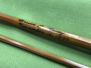 Orvis Flea Weight Bamboo Cane Rod - Built By Owner - Blank Kit Impregnated 1977 Tonkin Cane - 6 1/2' 3/4wt 2 pc c/w Sock & Aluminum Tube - MINT CONDITION! - $150