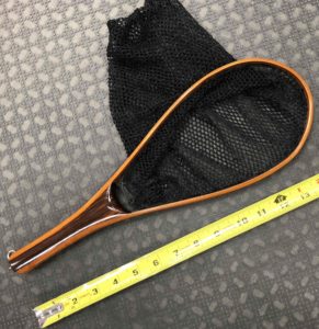 Hand Crafted Brook Trout Landing Net - Hoop Size 9 1/2" x 4 3/4” - GREAT SHAPE! - $50