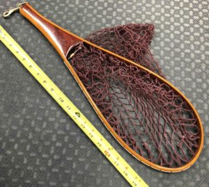 Hand Crafted Trout Landing Net - Hoop Size 13 1/2 x 6 1/4 - GREAT SHAPE! - $50